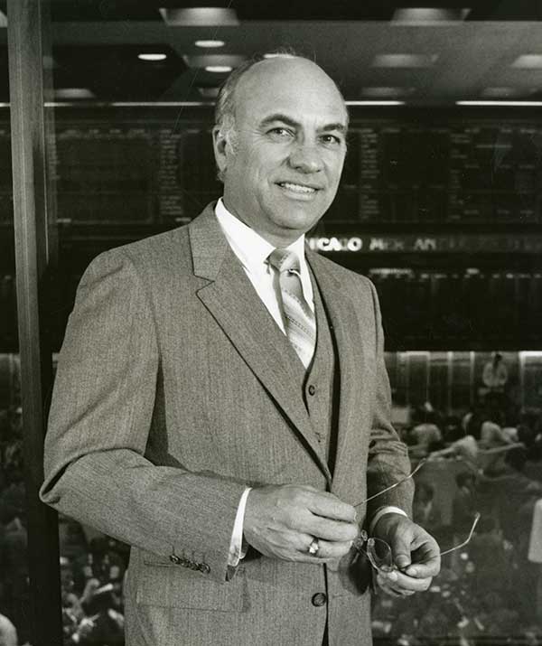 Clayton Yeutter at the Chicago Mercantile Exchange