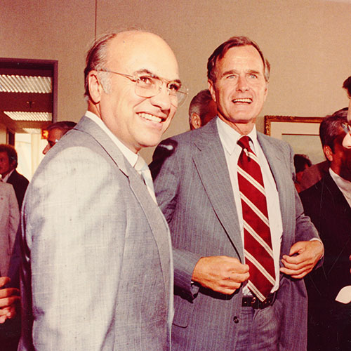 Clayton Yeutter and President George Bush