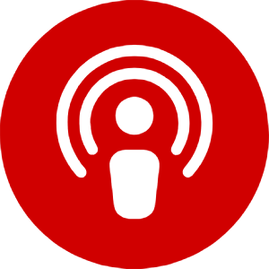 red podcast icon