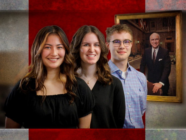 From left to right, Kyoko Walh, Victoria Diersen, and Zane Mrozla-Mindrup