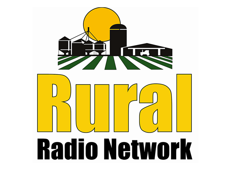 Rural Radio Network logo with farm buildings, yellow sun, and green fields.